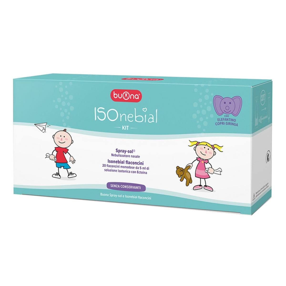 Buona Isonebial Kit 20 Flaconcini Soluzione Isotonica + Spray-sol