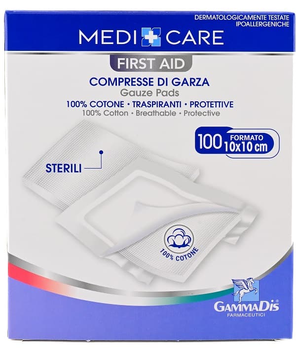 Garza Cotone 10x10cm 100pz