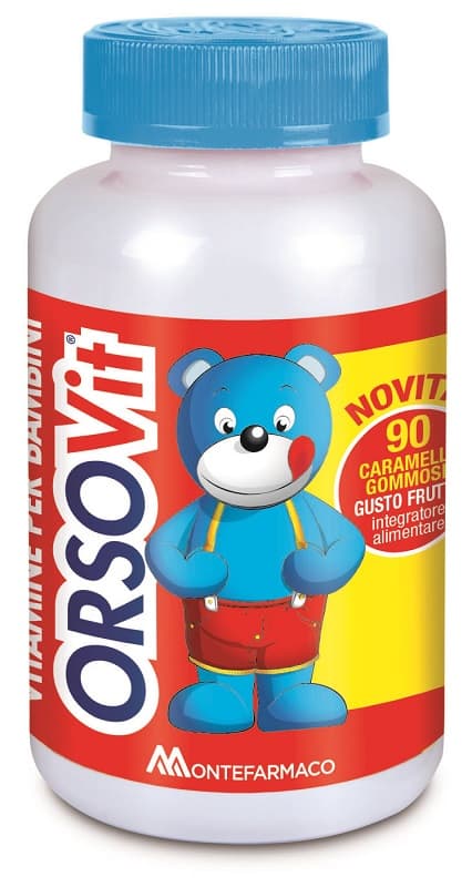 OrsoVit - Vitamine per Bambini - 90 Caramelle Gommose