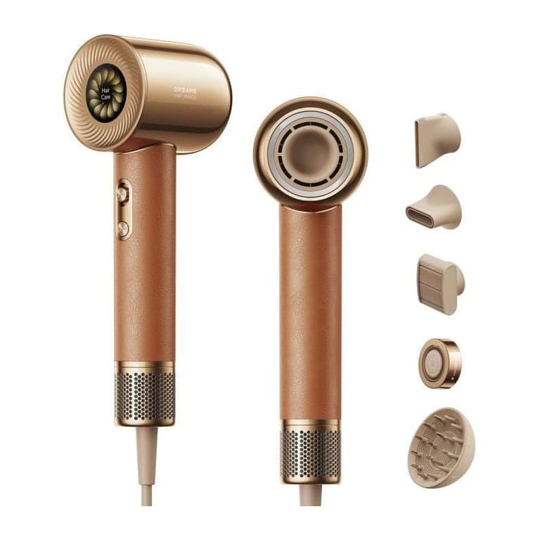Asciugacapelli ad alta velocità - DREAME - Hair Miracle - Con 5 accessori per una piega professionale - Basso rumore - 1600W - Nuevo