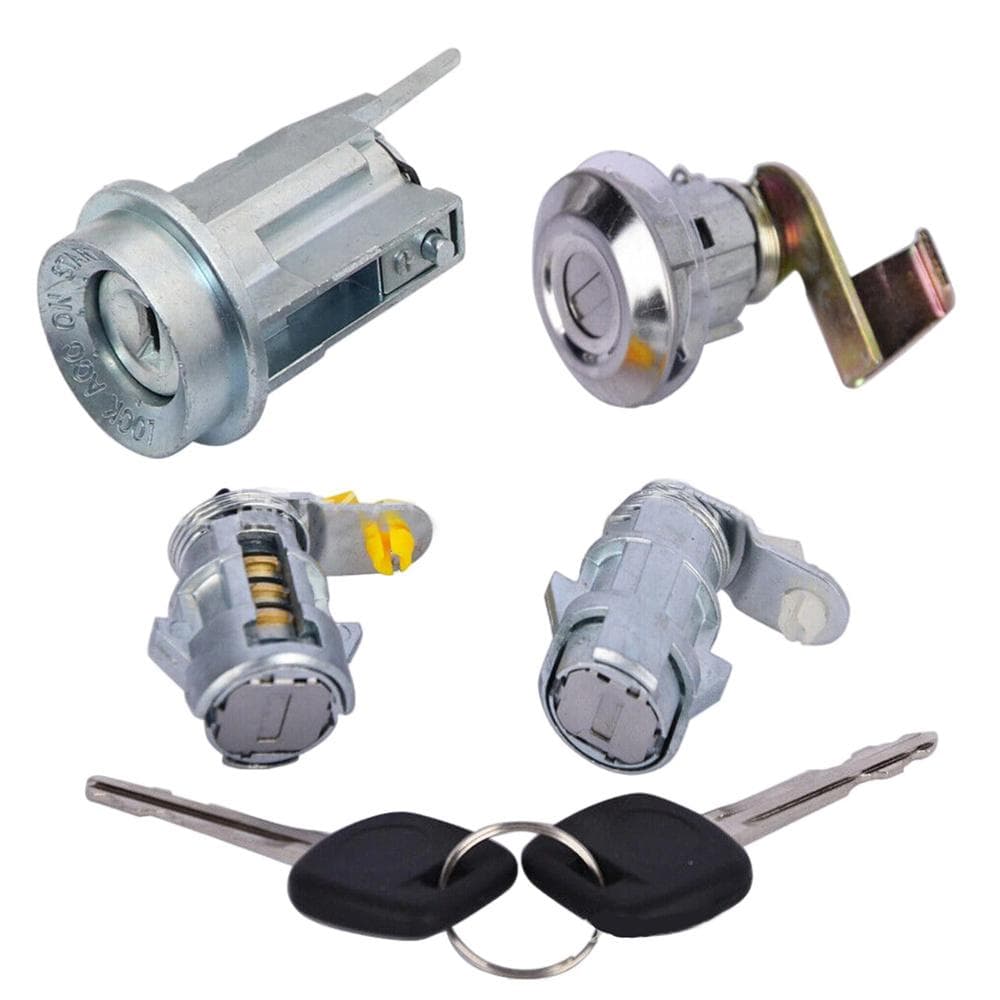 Set Cilindretto Accensione e Chiave Serratura Porta Per Toyota Pickup Hilux 1988-97 D2191608