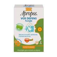 Apropos Vox Defens Pro 20 Caramelle Gusto Metolo ed Eucalipto