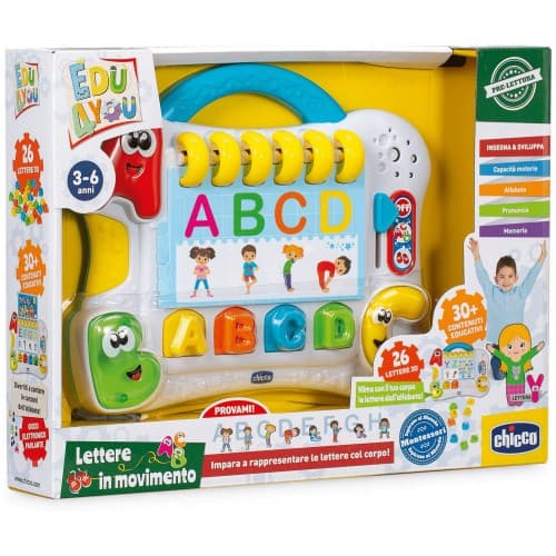 Chicco Lettere in Movimento, Gioco Educativo Elettronico e Montessori per Bambini