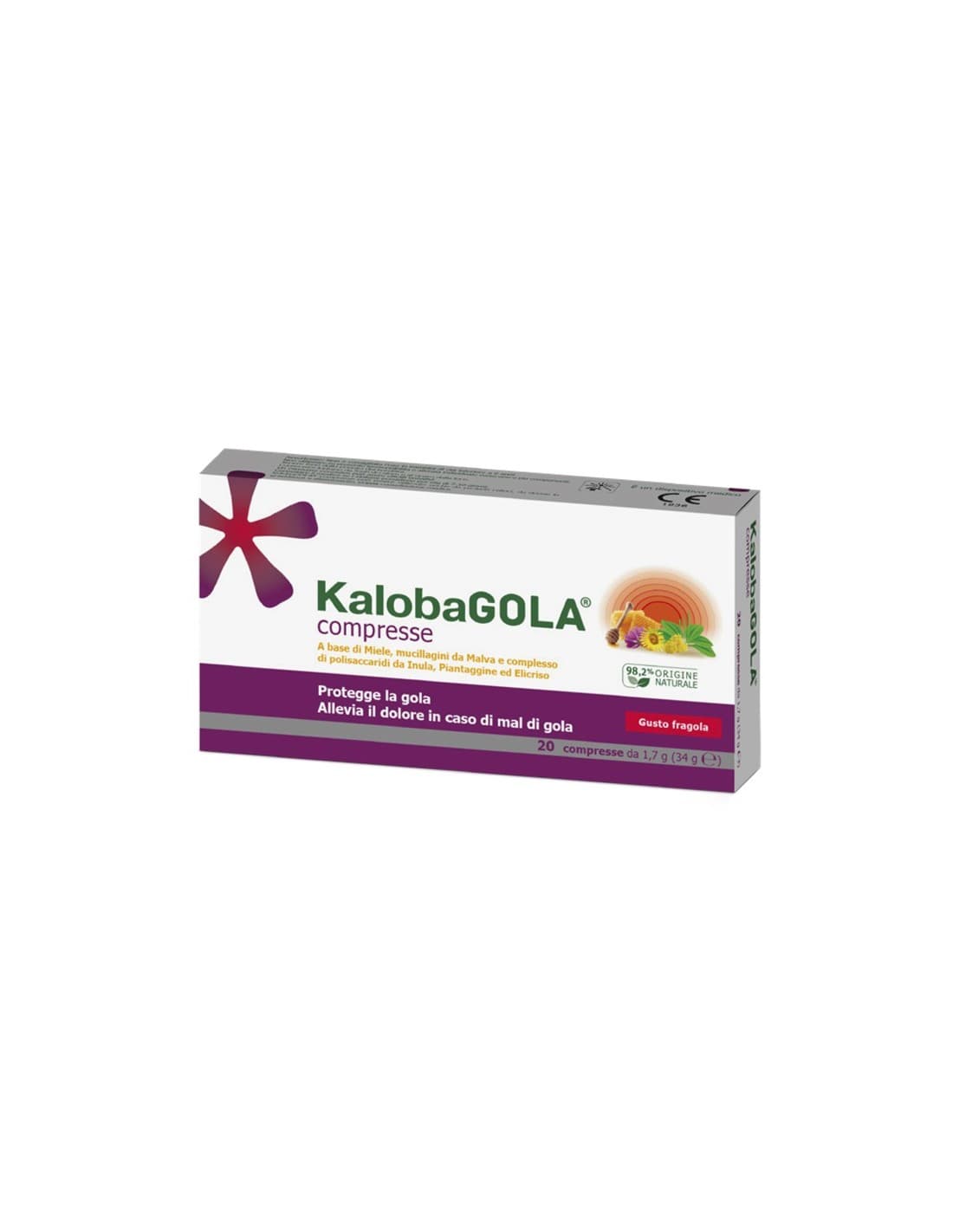 Kalobagola 20 Compresse Fragola - Integratore Alimentare per il Benessere Digestivo