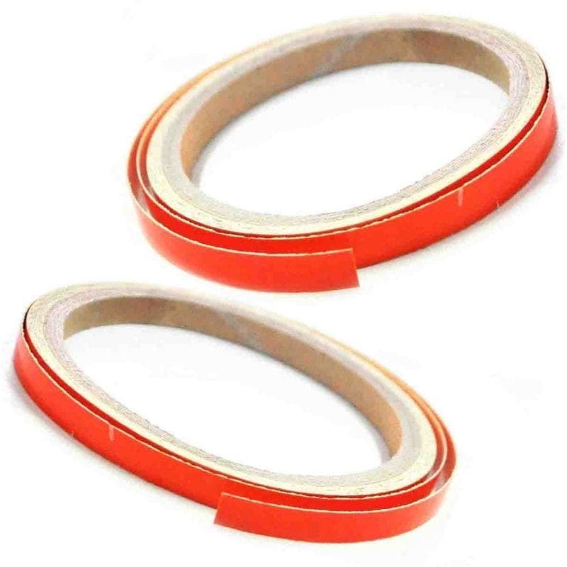 Coppia filetti adesivi arancione 7mm 6mt