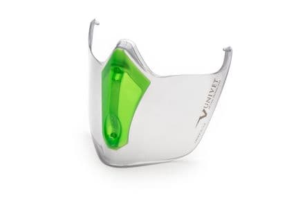Univet Visiera di protezione per Faccia Trasparente, resistente a Resistente agli urti