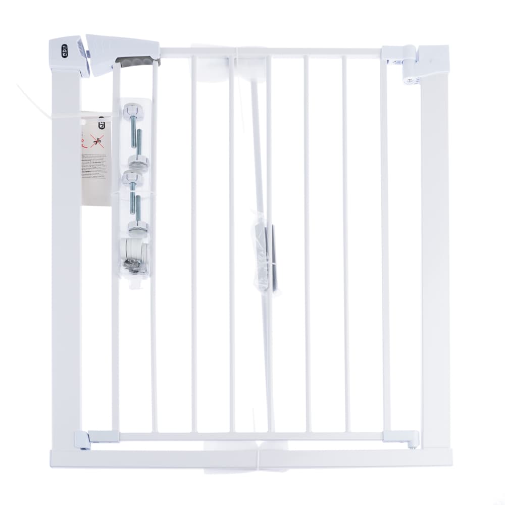 Cancelletto TIAKI bianco con prolunga di 7 cm - H 76 cm, P 75 fino a 82 cm