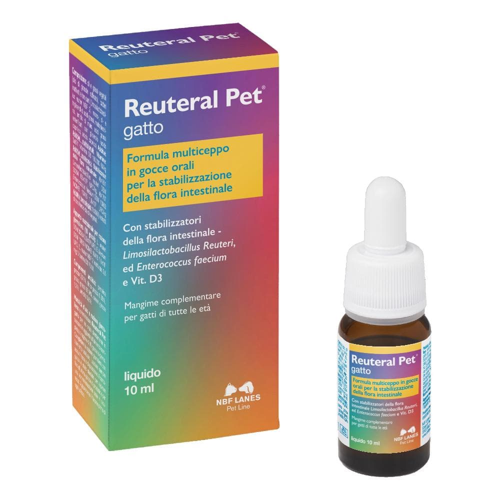 NBF Lanes Reuteral Pet Gatto Gocce 10ml