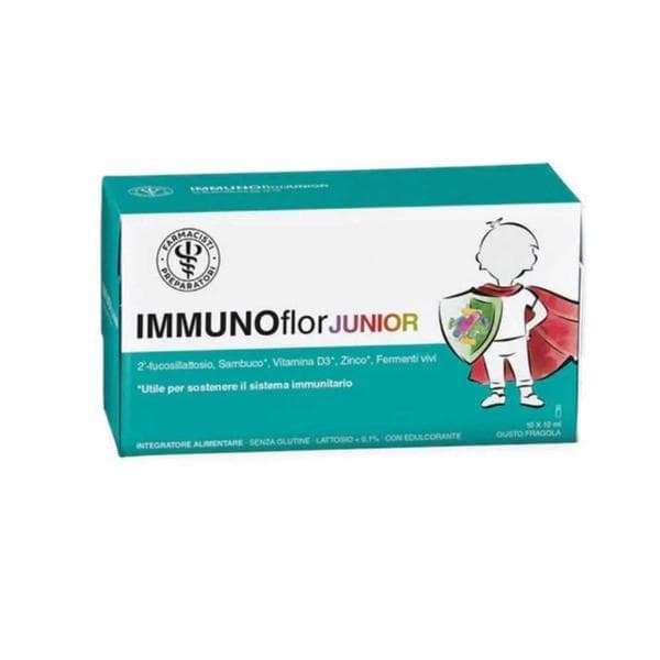 Flogobrom Junior 10 flaconcini - integratore per stati febbrili e infiammatori nei bambini