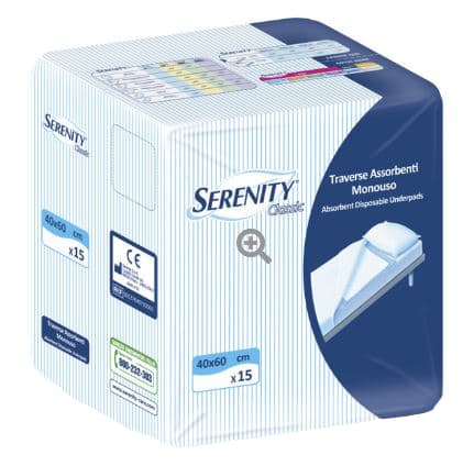 Serenity Classic traversa Super 40x60 cm - traversine assorbenti monouso
