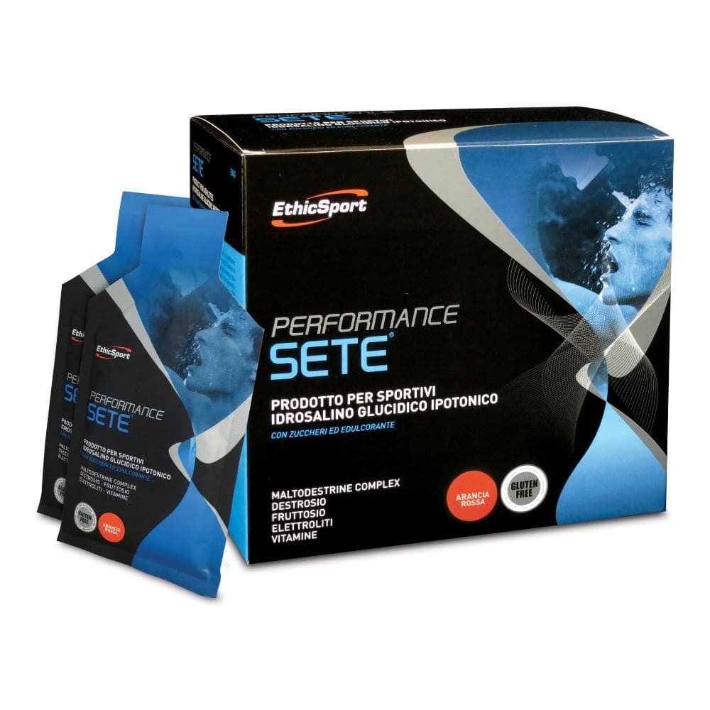 EthicSport Performance Sete Dissetare e Fornire Energia Arancia Rossa 14Bustine
