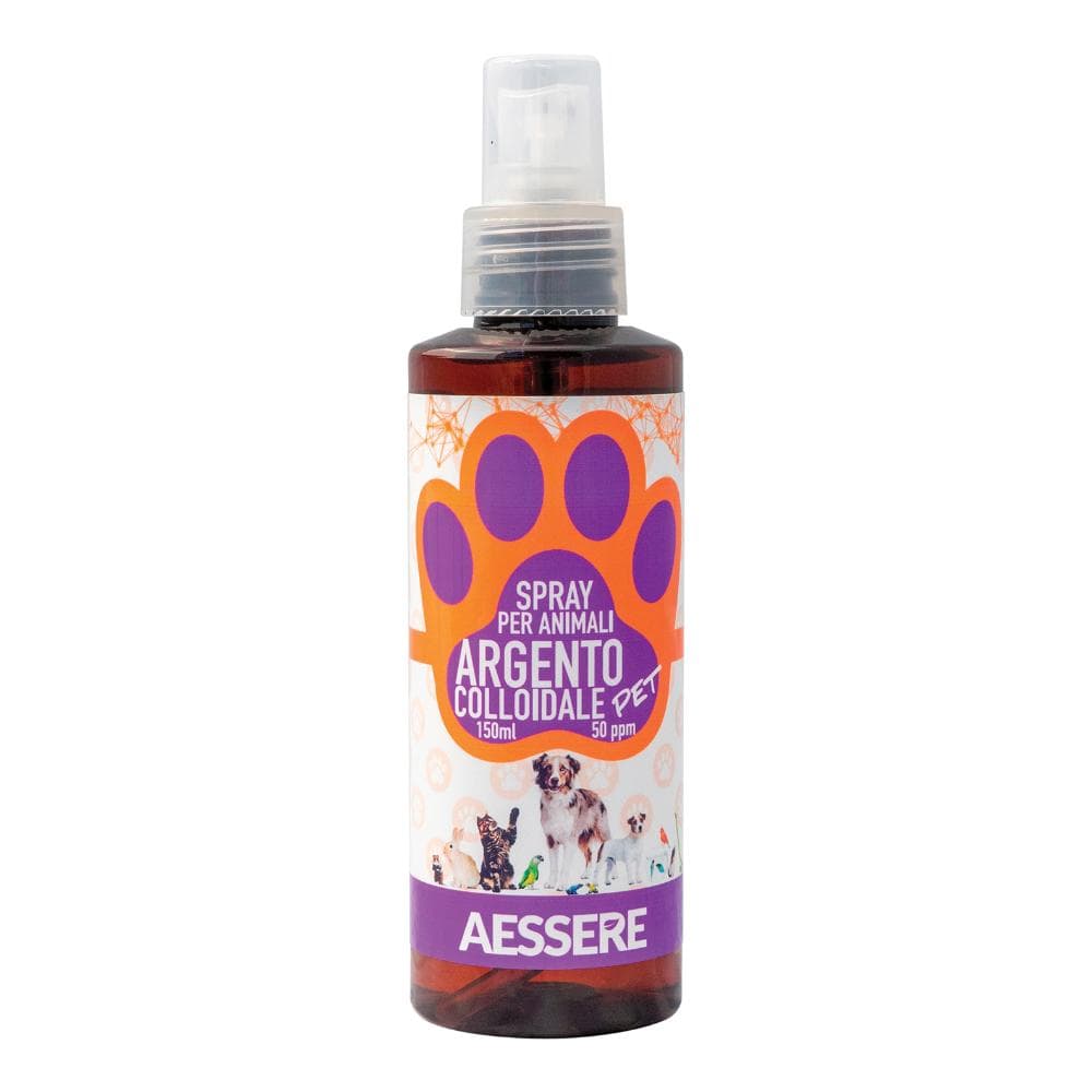 Argento colloidale 50 ppm spray per animali domestici cani e gatti - soluzione naturale ad alta purezza