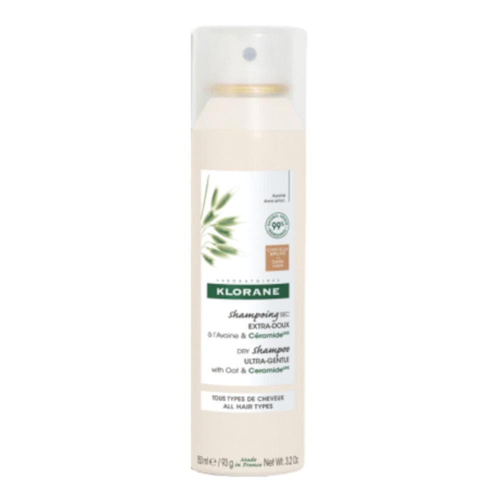 Klorane Shampoo Secco Extra-Delicato all'Avena & Ceramide Capelli Scuri 150ml