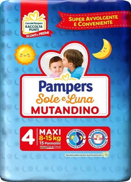 PAMPERS - SOLE & LUNA MUTANDINO MAXI 8/15 KG