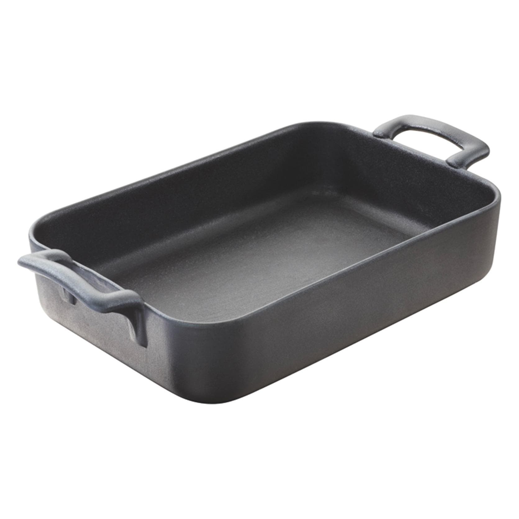 Revol Casseruola rettangolare, 19 cm, aspetto in ghisa, Pirofila per sformati, Nero