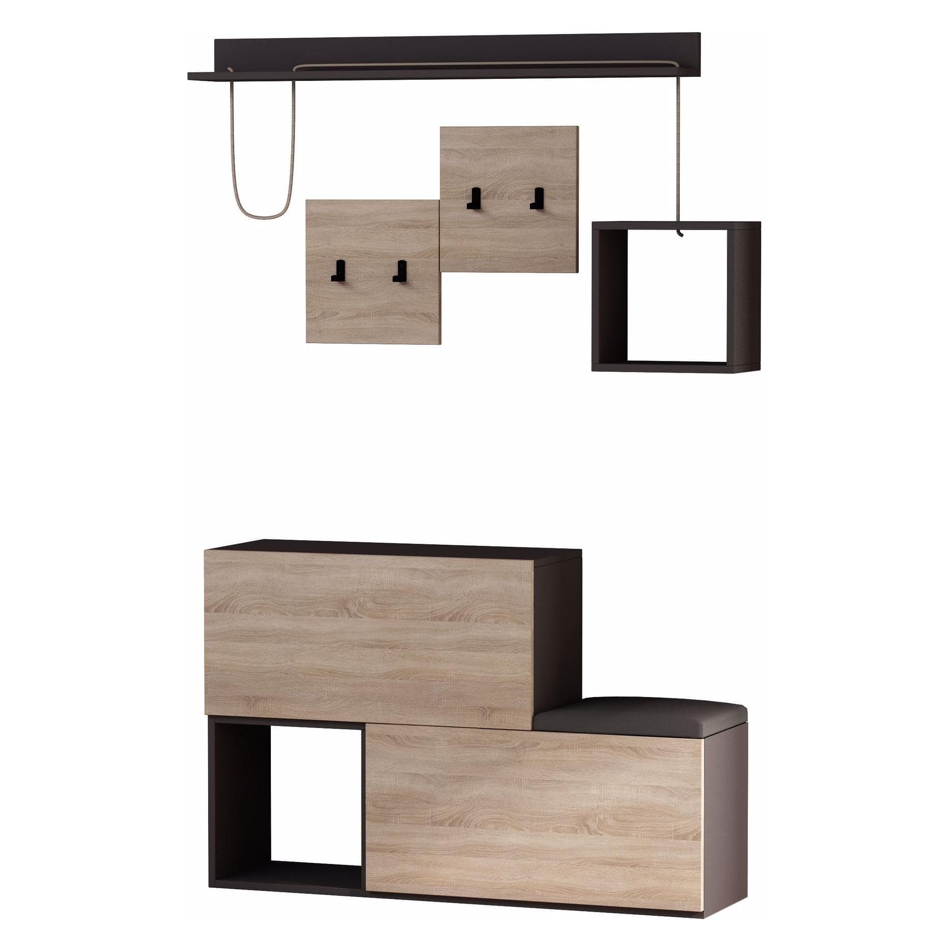Skye Decor, Guardaroba + Appendiabiti, Sterling