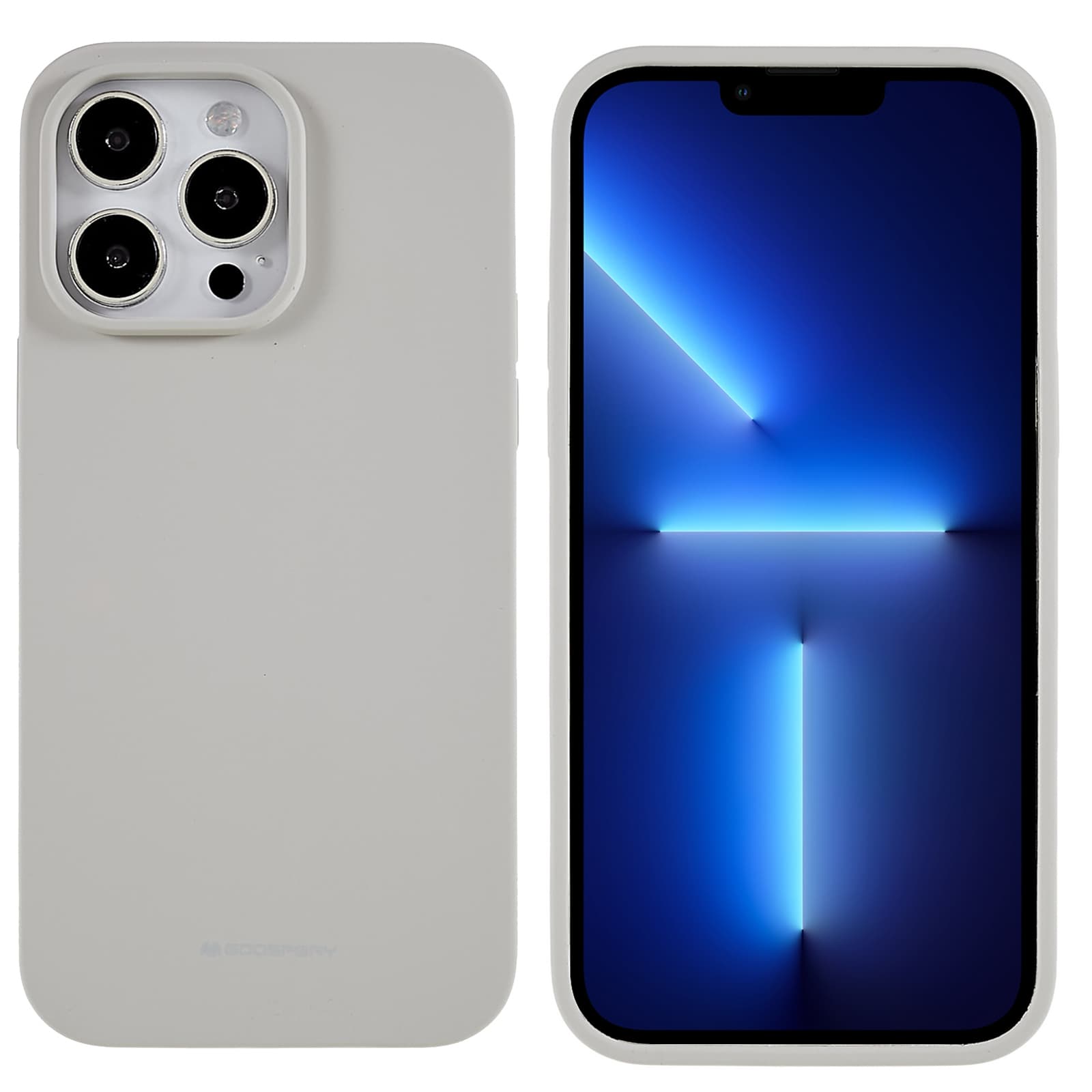 MERCURY GOOSPERY For iPhone 14 Pro 6.1 inch Soft Liquid Silicone Case Drop-proof Phone Back Cover - Beige