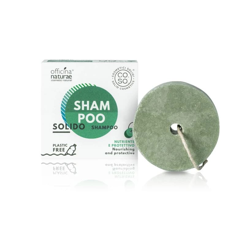 Shampoo Solido Officina Naturae | Nutriente e Protettivo con confezione riutilizzabile