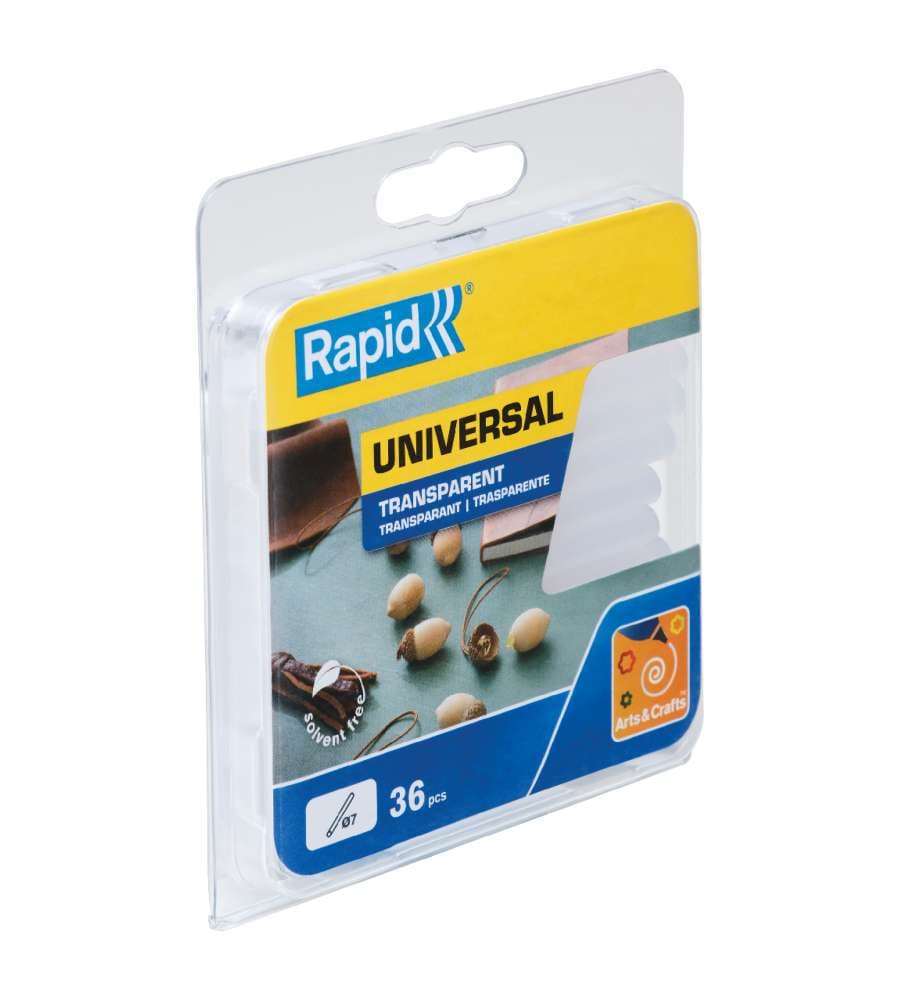 Rapid Colla Stick Trasparente 7 mm - 36 pz Decorazioni e Riparazioni