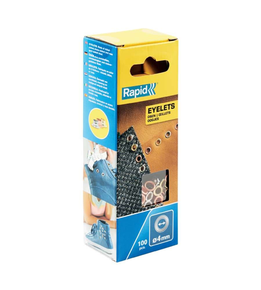 Rapid Occhielli Alluminio 4 mm 100 Pezzi Multicolori - per Cucito