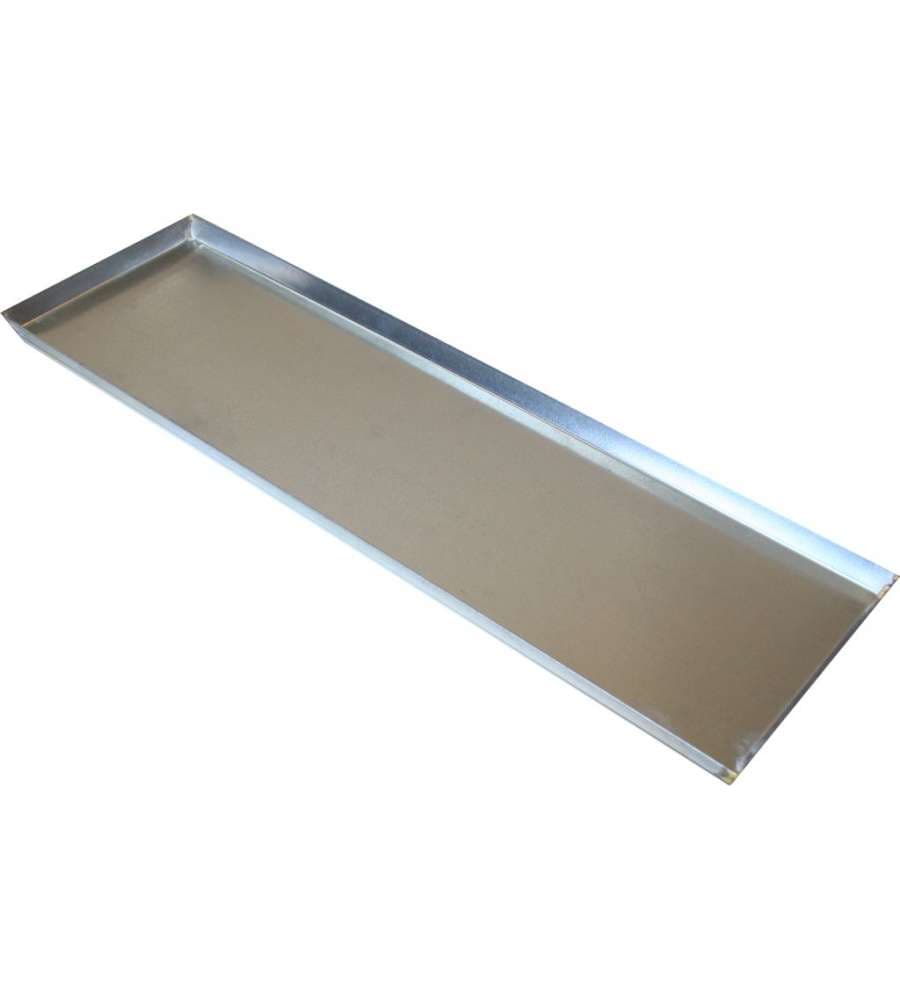 Teglia  zincata Sottogirarrosto Raccogligrasso - 66x20 cm