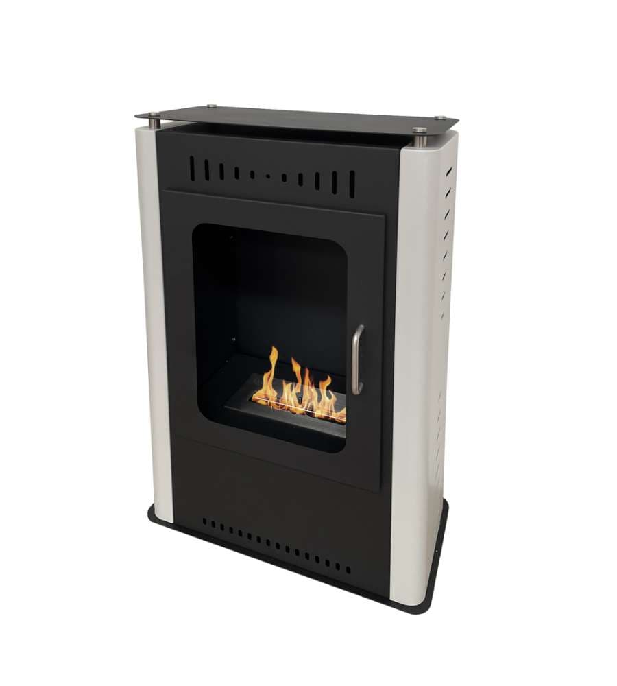 Divina Fire Stufa a Bioetanolo Asia - Acciaio e Vetro - 3,4 kW