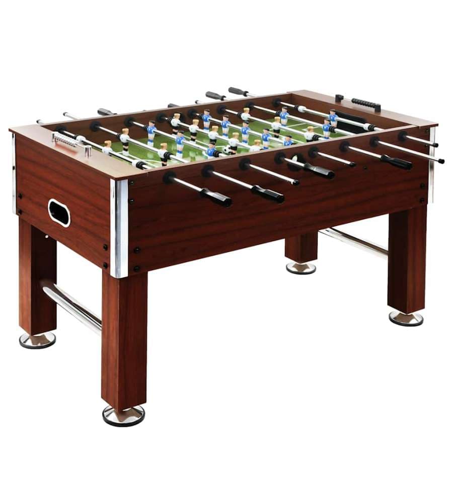 vidaXL Tavolo Calcio Balilla Marrone 140x74,5x87,5 cm in Acciaio