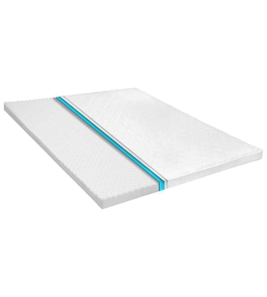 Coprimaterasso 140x200cm Schiuma a Freddo Superficie a Onde 7cm