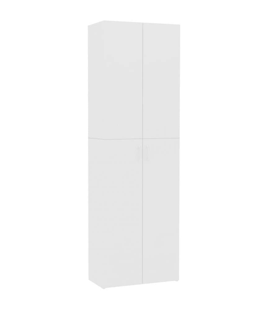Armadio per Ufficio Bianco 60x32x190 cm in Legno Multistrato