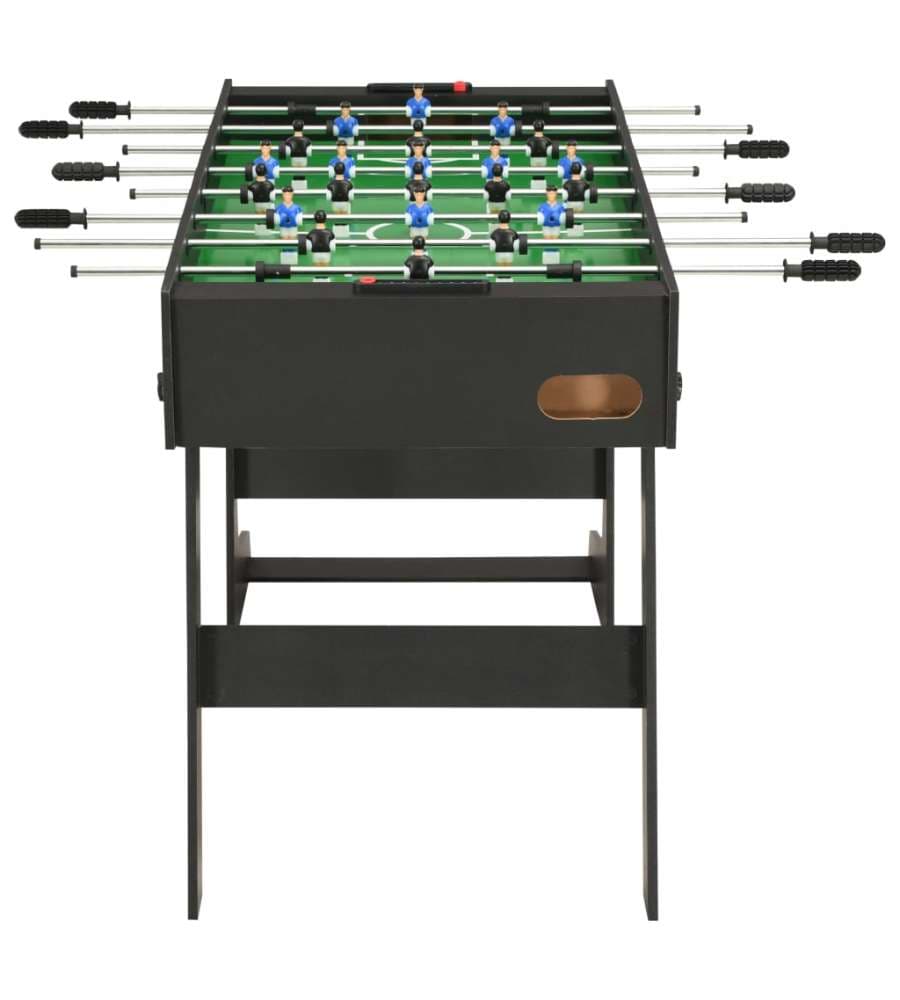 Calcio Balilla Pieghevole 121x61x80 cm Nero