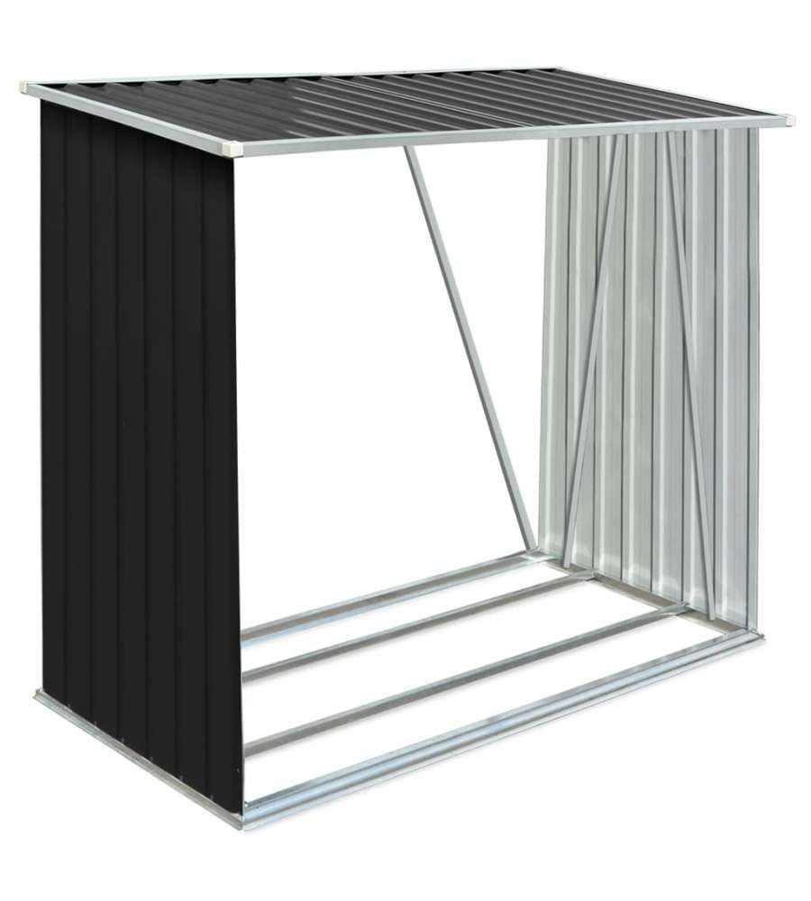 Capannone da Giardino in Acciaio Zincato 163x83x154cm Antracite