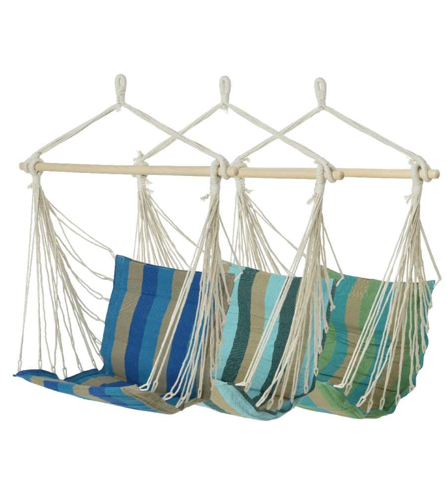 Kaemingk Amaca Poltrona Sospesa - Righe - 50x98x100 cm