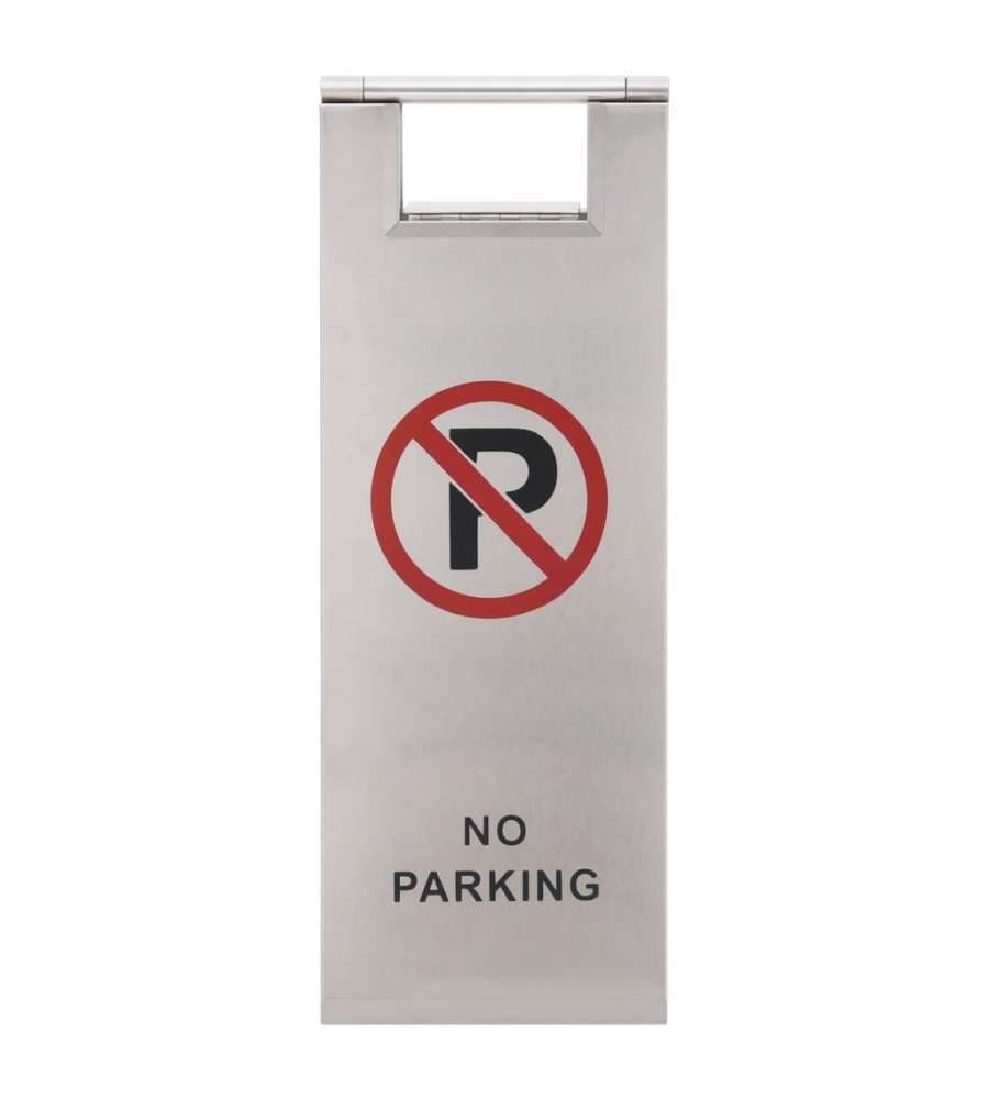 Segnale di Parcheggio Pieghevole in Acciaio Inox