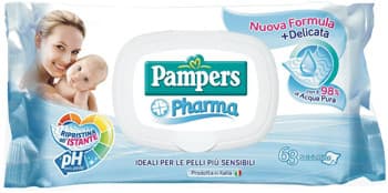 Pampers pharma salviettine detergenti 63 pezzi