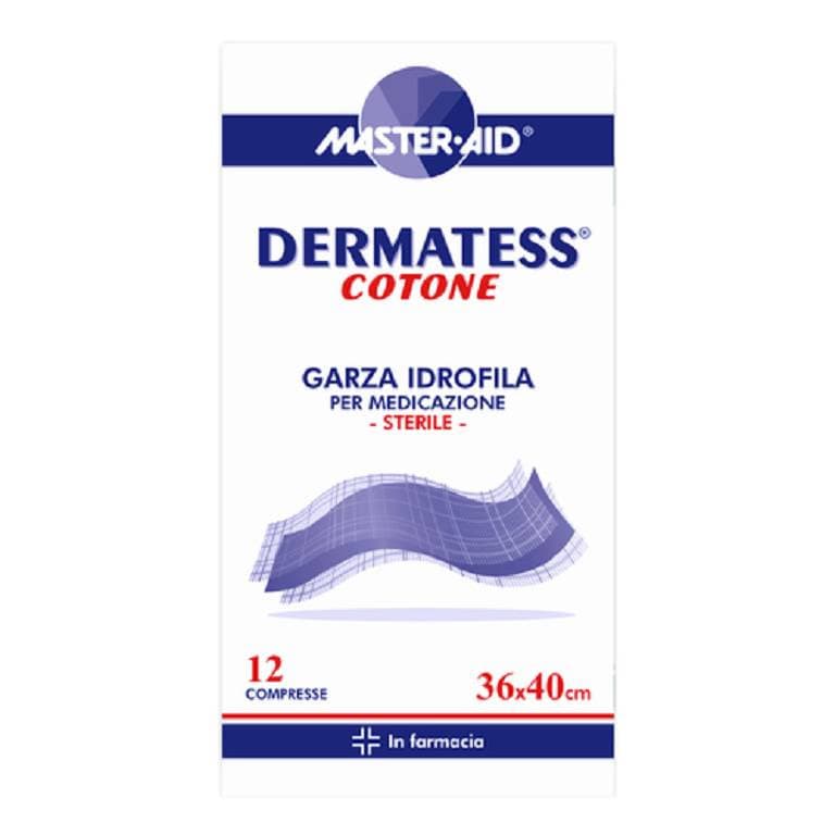 MasterAid dermatess garza idrofila 36x40 cm 12 pezzi