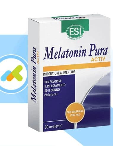 Esi Melatonin Pura Activ | Integratore A Base Di Melatonina | Favorisce Il Sonno | 30 Ovalette