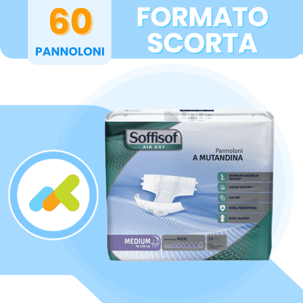 Soffisof Air Dry Maxi: Pannoloni A Mutandina Ad Alta Assorbenza 15 Pezzi