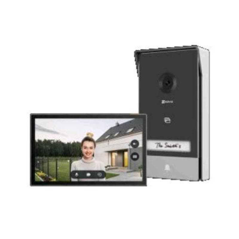 Ezviz hp7 videocitofono 2 fili con monitor touch 7 2k wi-fi sblocco remoto di porta/cancello conversazione bidirezionale campanello integrato