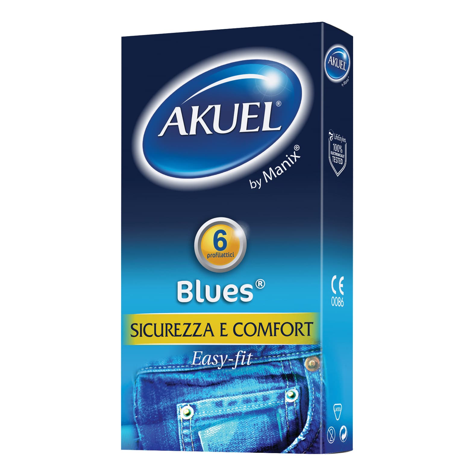 Akuel By Manix Blues 6pezzi