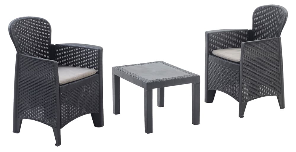 Set Da Giardino Akita Col. Antracite -