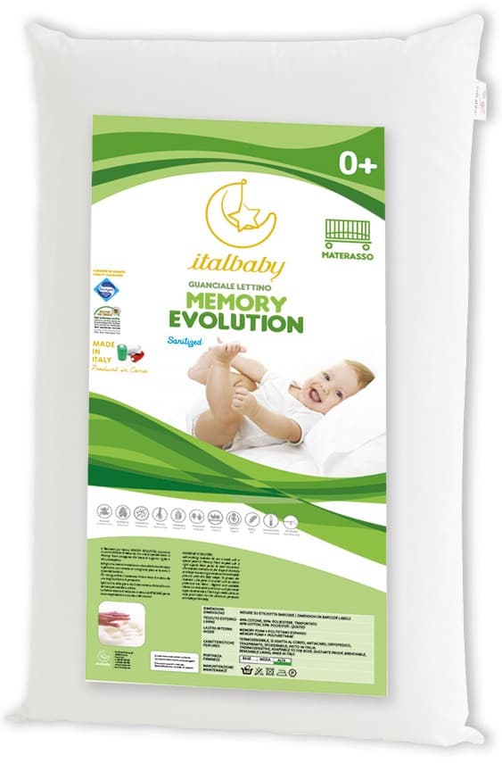 Guanciale Memory Evolution Lettino Italbaby cm 38x58x5h