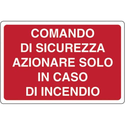 Cart. Alluminio comando Di 500x350mm Sicurezza,