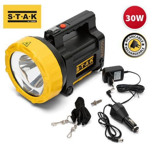 Faro ricaricabile 30W BULLDOG,