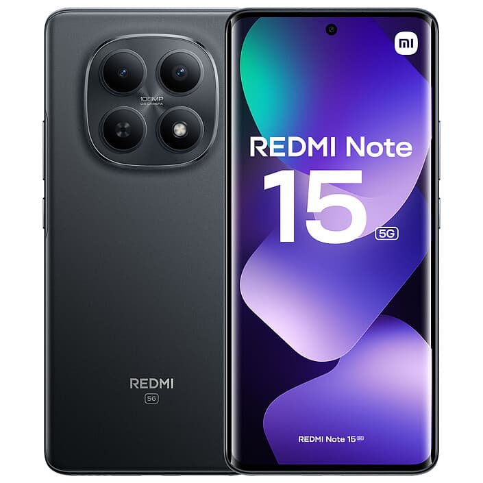 Xiaomi redmi note 15 5g 8gb ram 256gb dual sim black global version brand