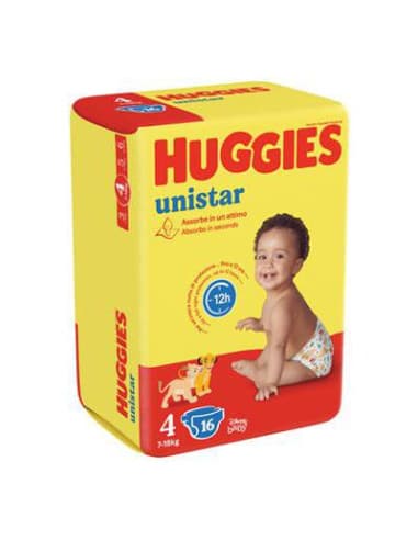 Huggies - Huggies Unistar Pannolino N.4 7-18 Kg