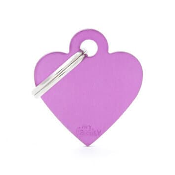 Medaglietta Cuore S Alluminio Colori Vari