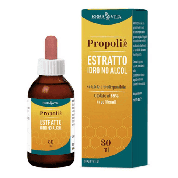 Erba Vita Propoli EVSP Estratto Idro No Alcol Integratore Per il Sistema Immunitario 30 ml