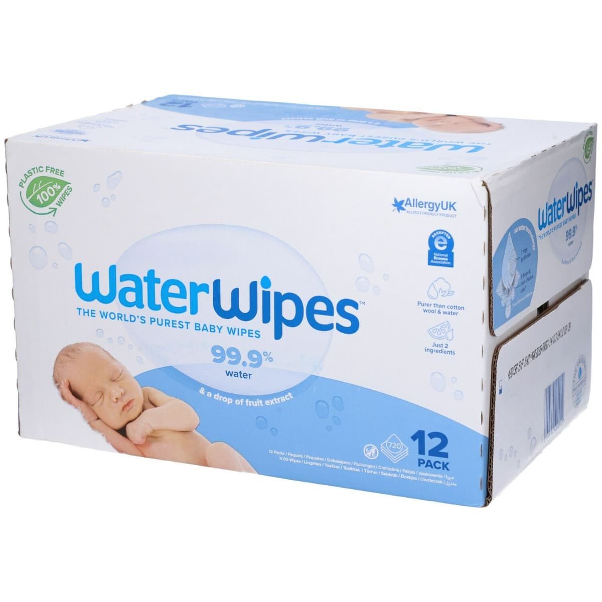 Waterwipes Baby Salviette 12x60 Pezzi