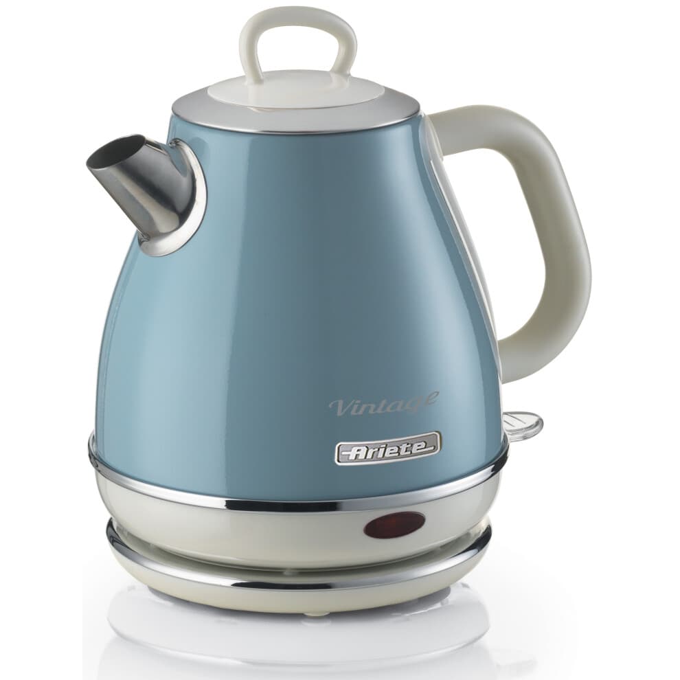 Bollitore Vintage 1L Blu - ARIETE - 1630 Watt - Base 360 gradi - Versamento senza filo
