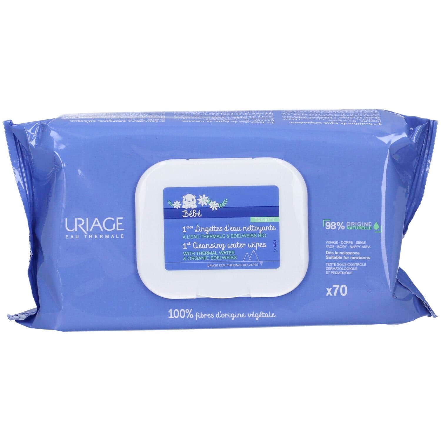 URIAGE BEBE 1° Salviettine detergenti senza risciacquo, viso, corpo, p